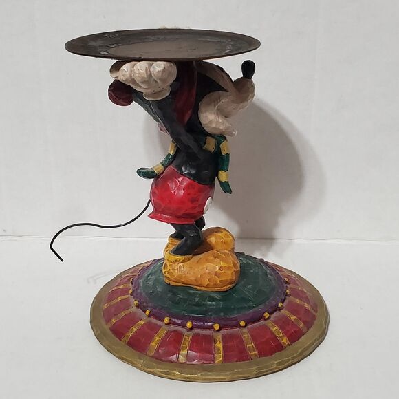 Disneyland Resort Jim Shore Mickey Mouse Candle Holder Disney Parks Xmas Winter - Picture 5 of 11